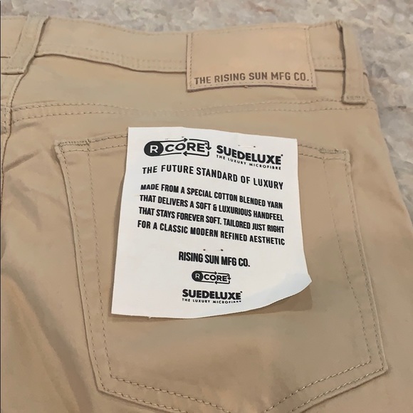 Nwt Rising Sun Slim Suede Luxe Pants In 